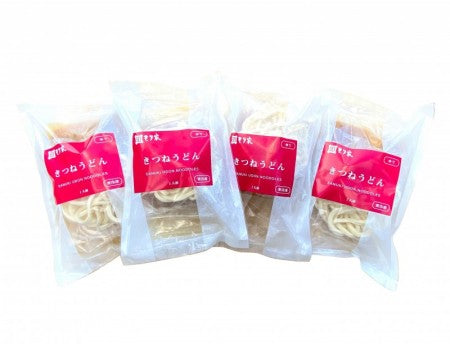 【送料無料】冷凍きつねうどんセット4人前